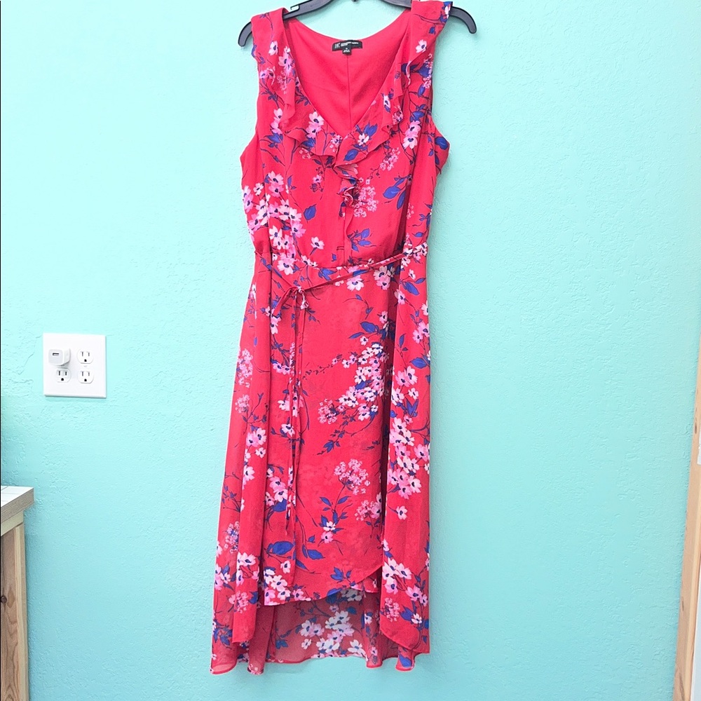 INC International Concepts pink Floral High Low Dress